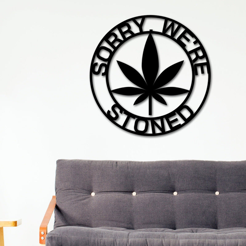 Personalized Marijuana Sign, Weed Metal Wall Decor, Marijuana Dispensary Sign, Cannabis Wall Art, Marijuana Leaf Metal Sign, Stoners Smokers