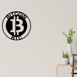 Bitcoin to the moon, Bitcoin Sign, Metal Bitcoin Sign, Personalized Bitcoin, Custom Cryptocurrency Sign, Bitcoin Gift, Bitcoin Wall Art