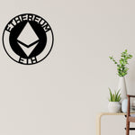 Ethereum Sign, Metal Ethereum Sign, Personalized Ethereum , Custom Cryptocurrency Sign, Ethereum Gift, Ethereum Wall Art, Ethereum Crypto