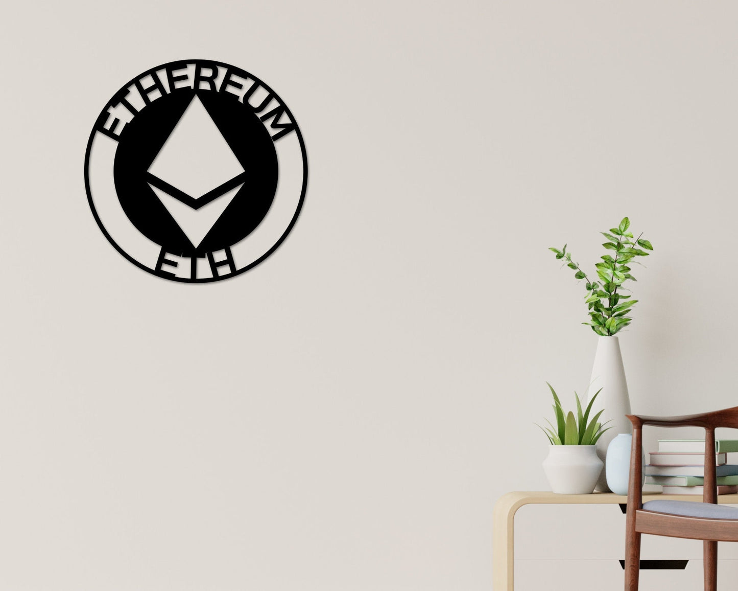Ethereum To the Moon, Ethereum Sign, Metal Ethereum Sign, Personalized Ethereum , Custom Cryptocurrency Sign, Ethereum Gift, Ethereum Art