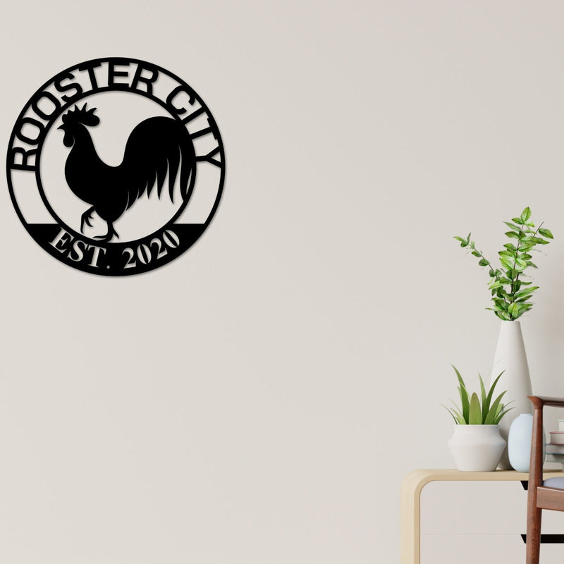 Rooster House Sign, Our Little Coop Sign, Personalized Rooster Sign, Custom Rooster House Sign, Rooster Decor, Chicken Sign, Rustic Sign