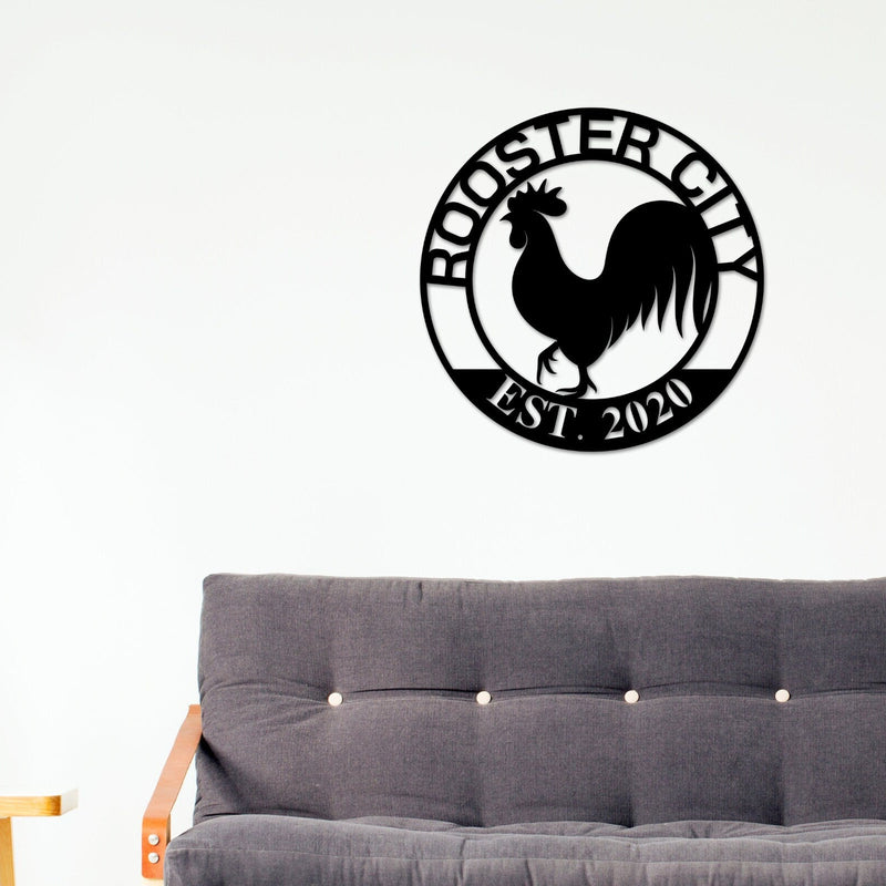 Rooster House Sign, Our Little Coop Sign, Personalized Rooster Sign, Custom Rooster House Sign, Rooster Decor, Chicken Sign, Rustic Sign