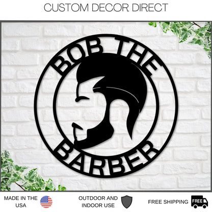 Barber Shop Sign, Personalized Barber Sign, Barber Shop Decor, Custom Barber Shop Sign, Barbershop Open Sign, Business, Gift for Barber