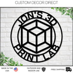 3D Print Sign, Print Lab Sign, 3D Printing Business Sign, Print Room Sign, 3D Printing, Metal Sign, 3D Sign, Lab Sign, 3D printer Room Sign