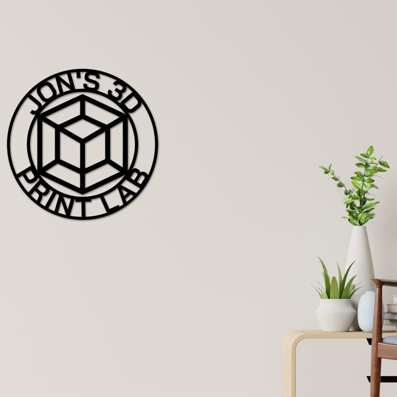 3D Print Sign, Print Lab Sign, 3D Printing Business Sign, Print Room Sign, 3D Printing, Metal Sign, 3D Sign, Lab Sign, 3D printer Room Sign