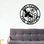 Bee Welcome Sign, Welcome Bee Sign, Metal Welcome Sign, Bee Sign, Last name Sign, Bee Decor, Metal Bee Sign, Porch Sign, Door Sign, Front