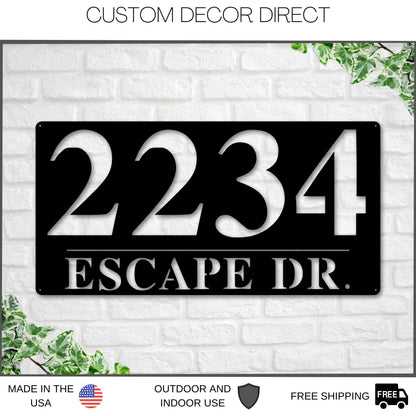 Address Sign, Metal Address Plaque, Metal house numbers, Custom Address Sign, Home Address Sign, Address Number, Bestseller
