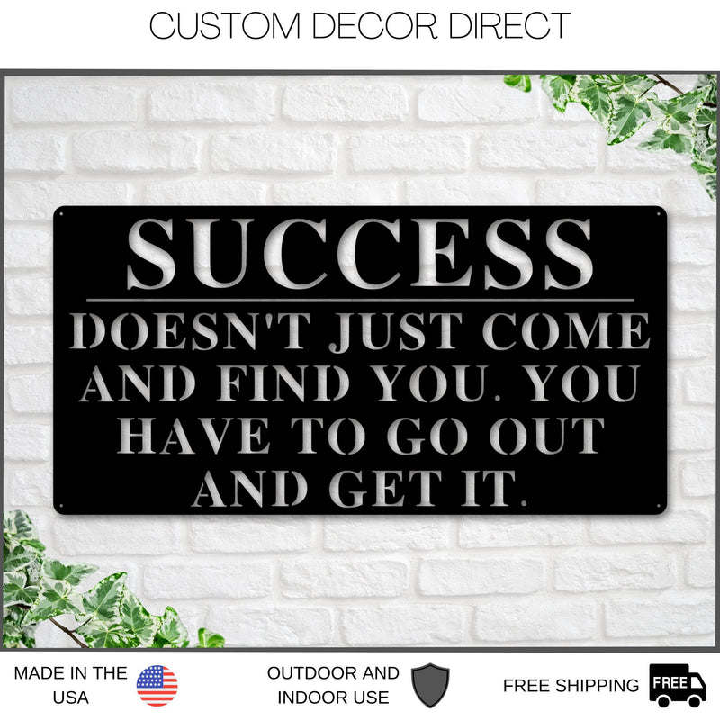 Motivational Sign, Personalized Quote sign, Sign For Entrepreneur, Motivational decor, Custom Metal Sign, Quote Sign, Enter Your Quote, Sign