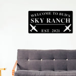 Airplane Hangar Sign, Personalized Pilot Name Sign, Custom Aviation Lover, Man Cave Sign, Airplane Sign, Personalized Airplane Sign, Plane