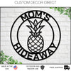 Pineapple Sign, Pineapple Decor, Summer Decor, Metal sign, Wreath sign, Wall decor, She Shed Sign, Personalized She Shed Sign, Gift for Mom
