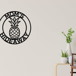 Personalized Pineapple Metal Sign, Housewarming Gift, Personalized Metal Sign, Custom Metal Sign, Personalized Pineapple, Pineapple metal
