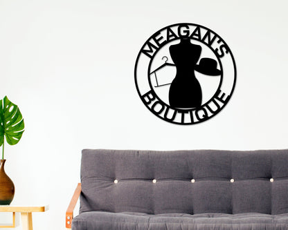 Boutique Sign, Boutique Business Sign, Fashion Store Sign, Clothing Store Sign, Sign for Business, Metal sign, Custom Boutique Sign, Sign