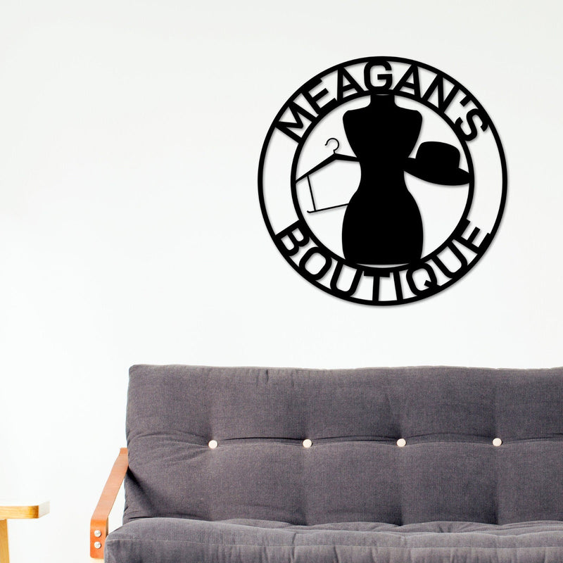 Boutique Sign, Boutique Business Sign, Fashion Store Sign, Clothing Store Sign, Sign for Business, Metal sign, Custom Boutique Sign, Sign