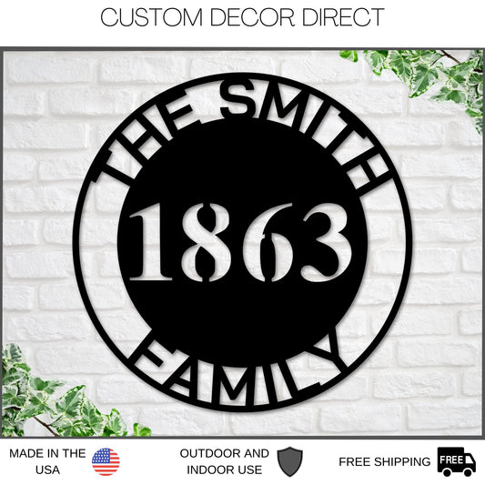 Address Sign, Address Family Name Sign, Last Name Sign, Front Door Sign, Outdoor House Sign, Custom Address Sign, Home Address Sign, Realtor