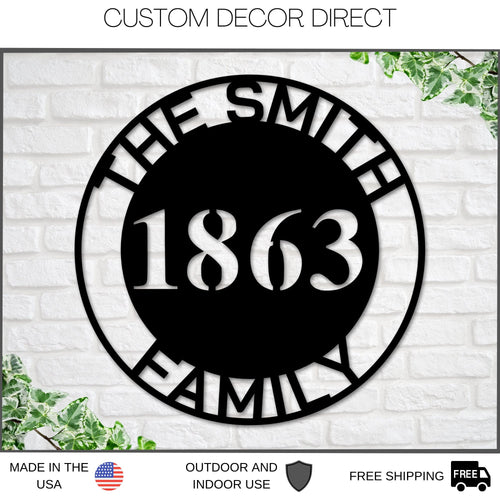 Address Sign, Address Family Name Sign, Last Name Sign, Front Door Sign, Outdoor House Sign, Custom Address Sign, Home Address Sign, Realtor