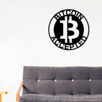 Bitcoin to the moon, Bitcoin Sign, Metal Bitcoin Sign, Personalized Bitcoin, Custom Cryptocurrency Sign, Bitcoin Gift, Bitcoin Wall Art