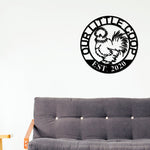 Custom Hen House Sign, Hen House Coop Sign, Silkie Chicken, Our Little Coop Sign Metal Sign, Chicken Sign, Personalized Chicken Coop sign