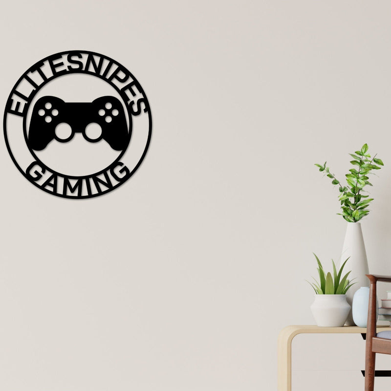Gaming Sign, Gamer Sign, Gaming Username Sign, Game Room Sign, Console Gaming, Gaming Controller Sign, Gaming Decor, Gaming Gift Sign