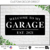 Garage Sign, Garage Decor, Personalized Garage Sign, Gift For Dad, Fathers day Sign, Welcome to my Garage, Man cave Metal sign, Dad Gift