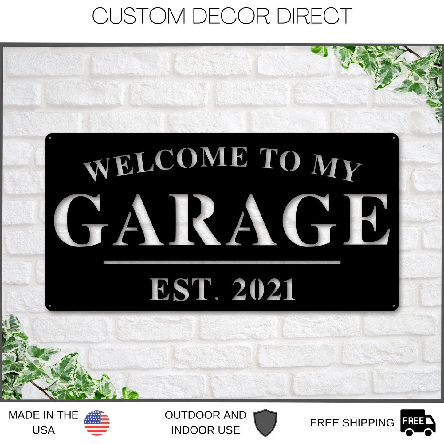 Garage Sign, Garage Decor, Personalized Garage Sign, Gift For Dad, Fathers day Sign, Welcome to my Garage, Man cave Metal sign, Dad Gift