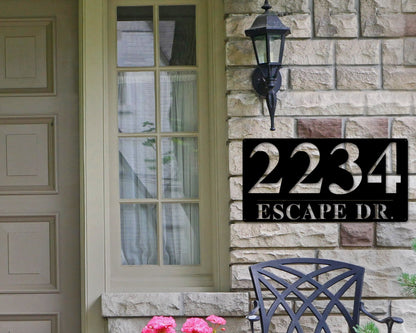 Address Sign, Metal Address Plaque, Metal house numbers, Custom Address Sign, Home Address Sign, Address Number, Bestseller