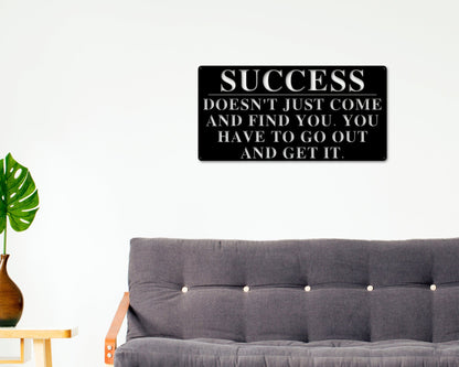 Motivational Sign, Personalized Quote sign, Sign For Entrepreneur, Motivational decor, Custom Metal Sign, Quote Sign, Enter Your Quote, Sign