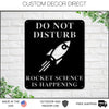 Rocket Science Sign, Rocket Science is Happening Sign, Gift for Rocket Scientist, Rocket Builder Metal Sign, Rocket Wall Art, Rocket Ship