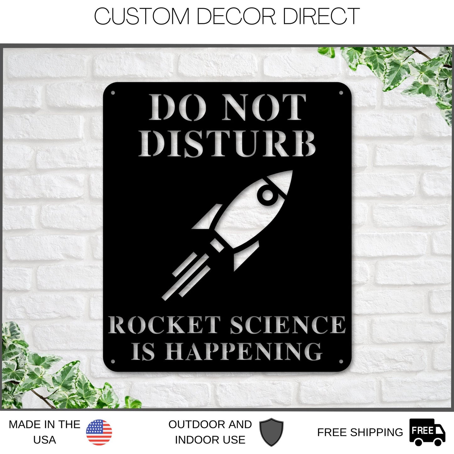 Rocket Science Sign, Rocket Science is Happening Sign, Gift for Rocket Scientist, Rocket Builder Metal Sign, Rocket Wall Art, Rocket Ship