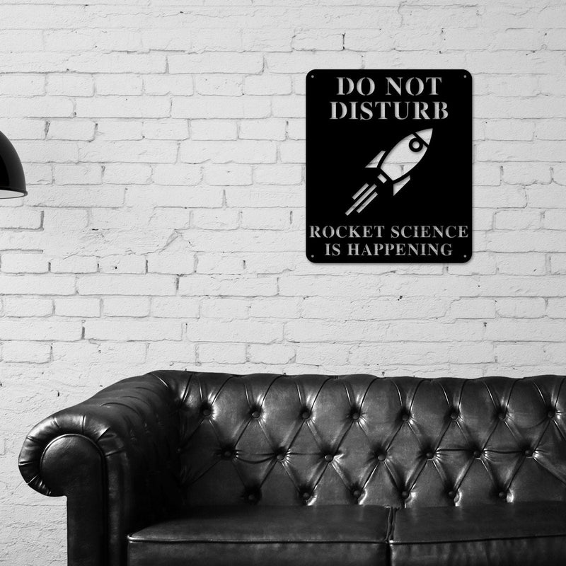 Rocket Science Sign, Rocket Science is Happening Sign, Gift for Rocket Scientist, Rocket Builder Metal Sign, Rocket Wall Art, Rocket Ship