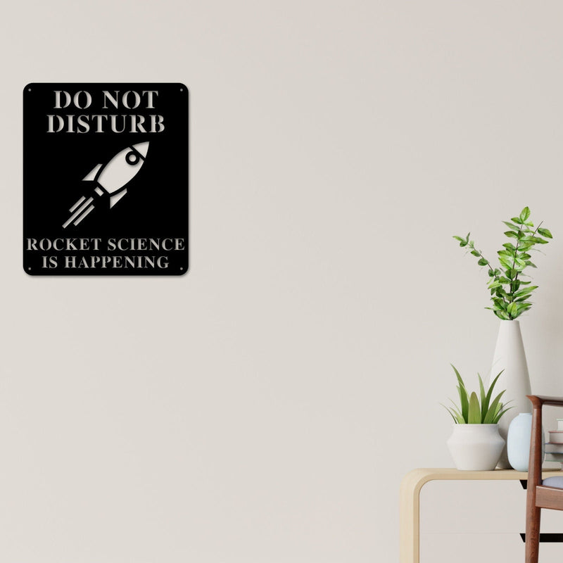 Rocket Science Sign, Rocket Science is Happening Sign, Gift for Rocket Scientist, Rocket Builder Metal Sign, Rocket Wall Art, Rocket Ship