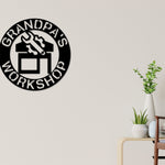 Personalized Fathers day Gift, Sign for Dad, Dads Workshop, Dads Garage Sign, Fathers Day Gift, Metal Sign, Gift for Husband, Daddy Daughter