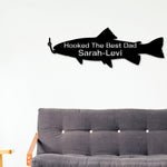 Fathers Day, Fish Sign, Fishing Sign, Fathers Day Gift, Gift for Husband, personalized sign, personalized fishing sign, Sign for fisherman