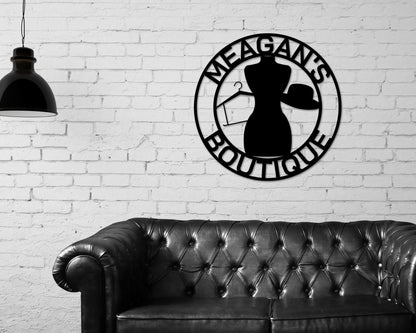 Boutique Sign, Boutique Business Sign, Fashion Store Sign, Clothing Store Sign, Sign for Business, Metal sign, Custom Boutique Sign, Sign