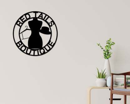Boutique Sign, Boutique Business Sign, Fashion Store Sign, Clothing Store Sign, Sign for Business, Metal sign, Custom Boutique Sign, Sign