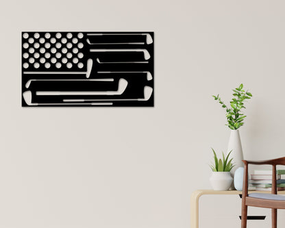 American flag golf sign, Golf USA Sign, Golf Metal Sign, Gift for Dad, Gift For Golfer, Gold Gift Sign, Fathers day Gift, Gift For Dad
