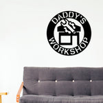 Personalized Fathers day Gift, Sign for Dad, Dads Workshop, Dads Garage Sign, Fathers Day Gift, Metal Sign, Gift for Husband, Daddy Daughter