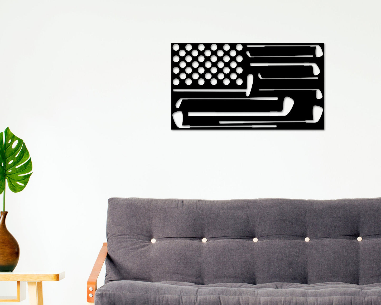 American flag golf sign, Golf USA Sign, Golf Metal Sign, Gift for Dad, Gift For Golfer, Gold Gift Sign, Fathers day Gift, Gift For Dad