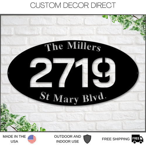 Metal Address Sign, Address Sign for House, House Address Sign, Address Number Sign, Outdoor Address Sign, Hanging Address Sign, For Yard