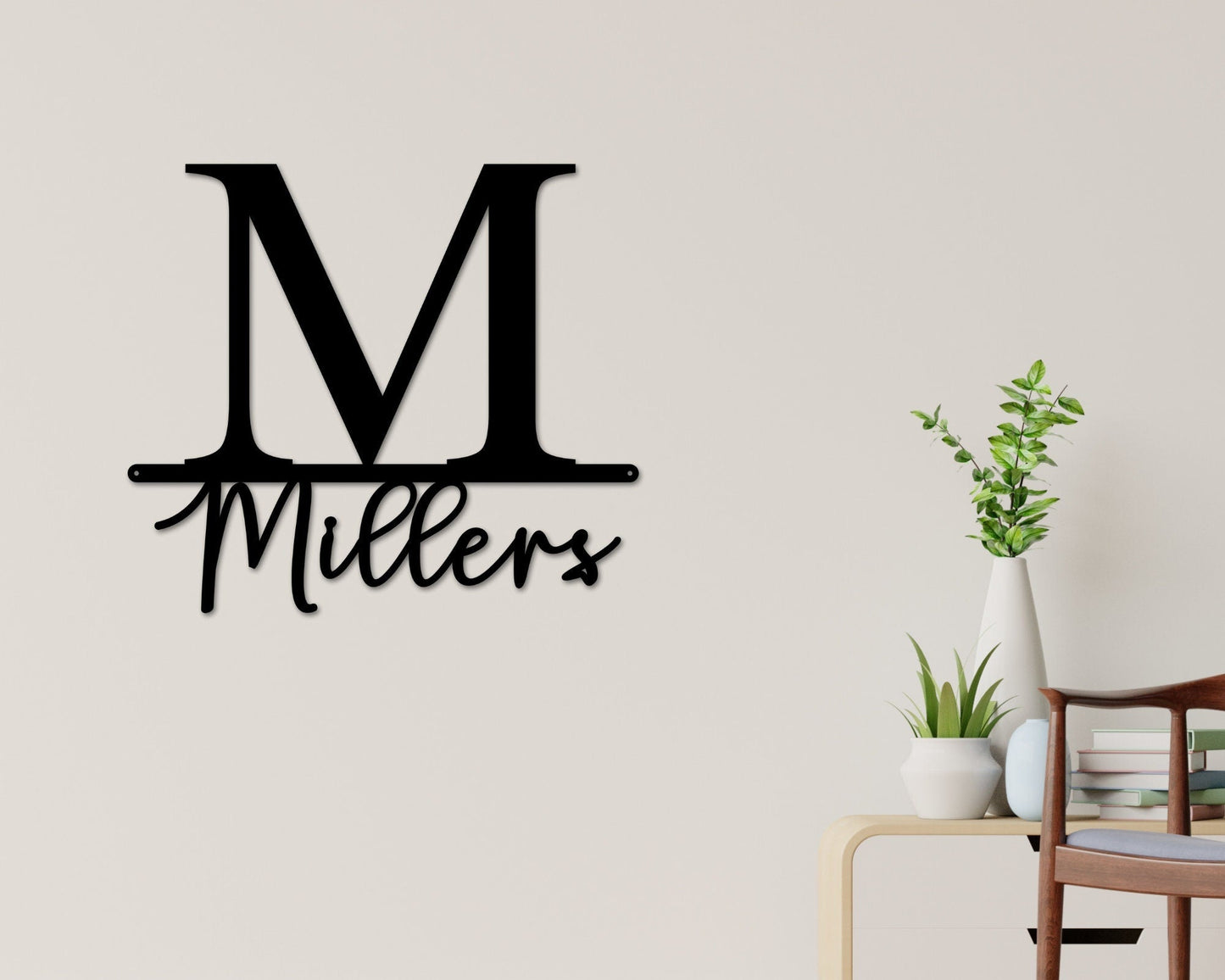 Black Friday, Cyber Monday Sale, Personalized Family Name Metal Sign, Last Name Sign, Initial, Metal Monogram, Door Hanger, Gift