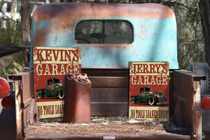 Custom Garage Sign with FREE Personalization! Vintage Tin Sign!