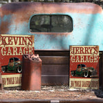 Custom Garage Sign with FREE Personalization! Vintage Tin Sign!