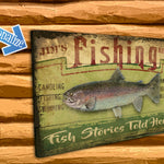 Custom Fishing Resort Sign - for your Lodge or Cabin