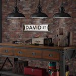 Custom, Personalized, Metal Street Sign. Vintage Green or White.