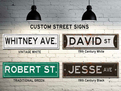 Custom Street and Road Signs