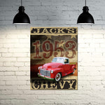 Vintage Truck Americana Sign - with YOUR TRUCK!