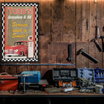 Custom Gasoline and Oil Sign - Featuring YOUR CAR! On Metal!