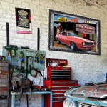 Vintage Gas Station Metal Sign - Customized with your CAR!