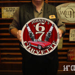 Vintage Metal Sign - with YOUR CAR! Free Personalization.