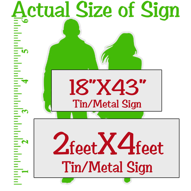 Large Custom Garage Sign – Your Car on Vintage Metal – Up to 2ft x 4ft