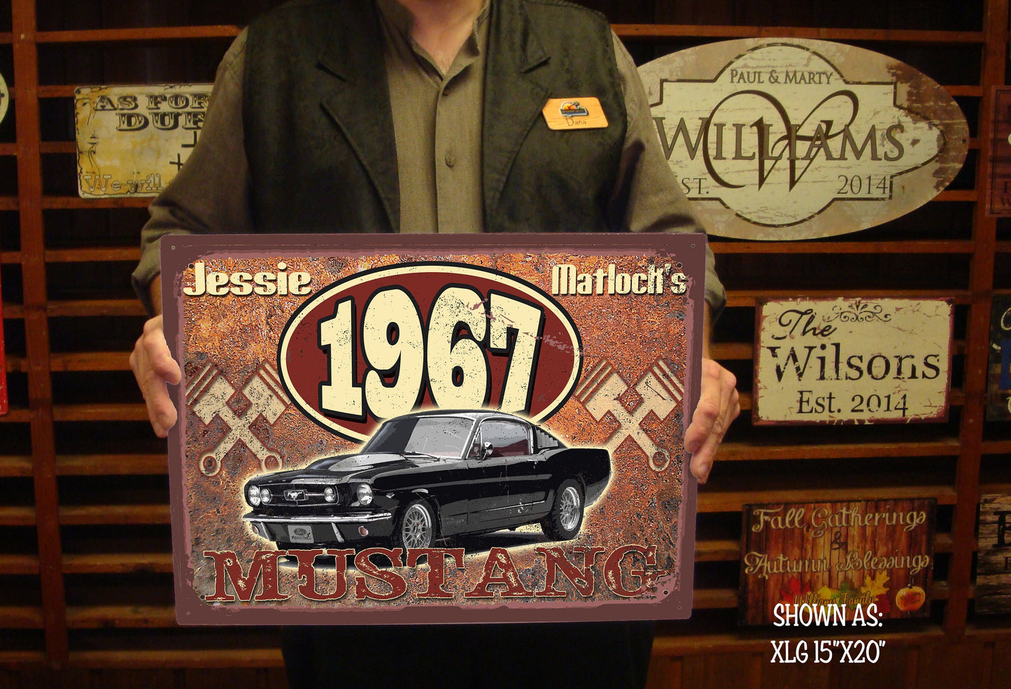 Hot Rod Repair Sign. Free Personalization! YOUR Car Included on the Sign.